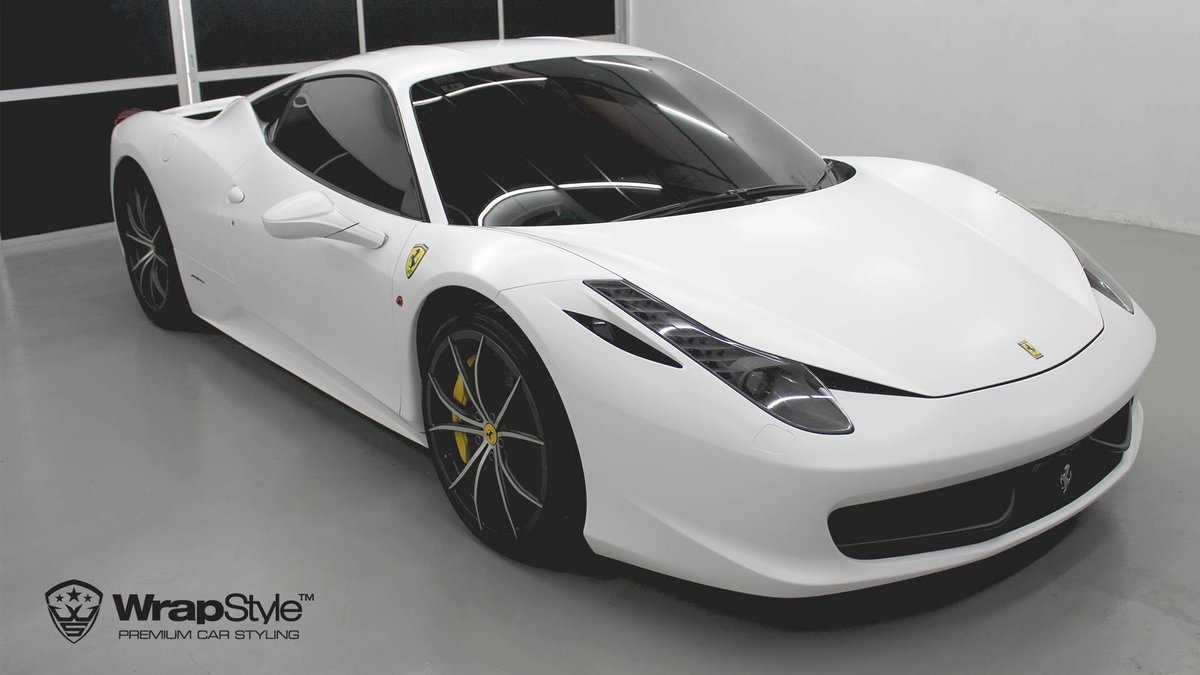 Ferrari 458 Italia - Satin White wrap - img 2