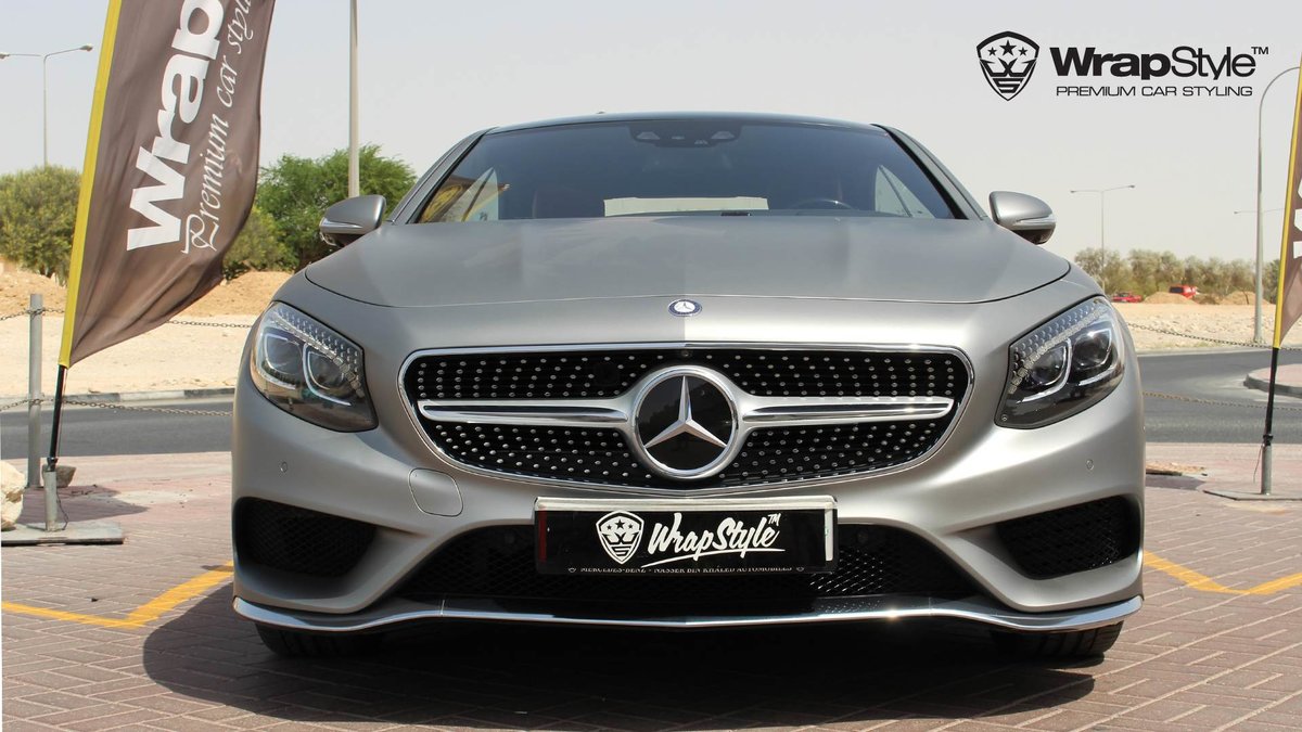 Mercedes S63 Coupe - Steel Matt wrap - img 4