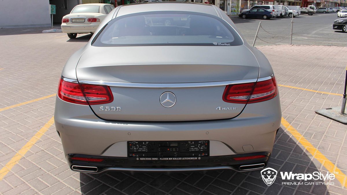 Mercedes S63 Coupe - Steel Matt wrap - img 3