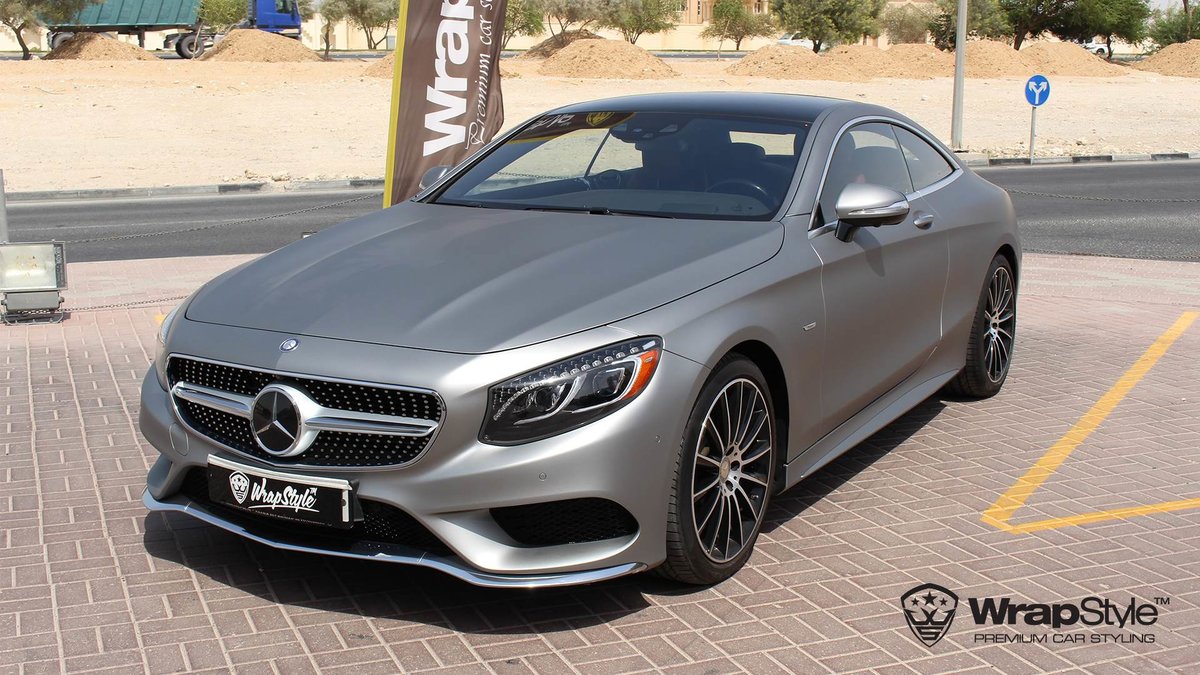 Mercedes S63 Coupe - Steel Matt wrap - img 1