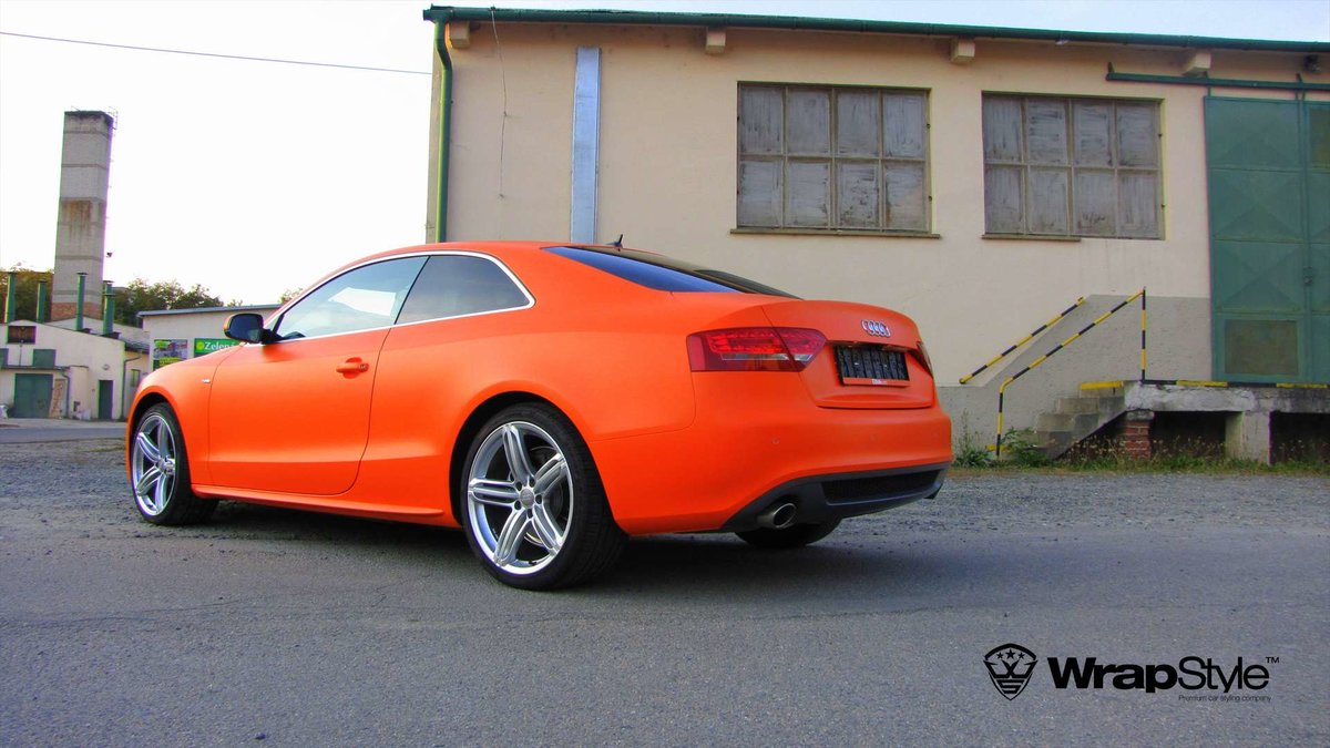 Audi A5 Coupe - Orange Matt wrap - img 2
