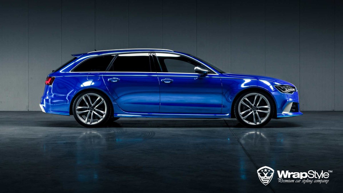 Audi RS6 - Blue Chrome wrap - img 7