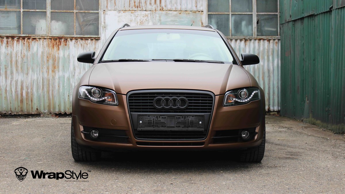 Audi A4 - Brown Matt wrap - img 2