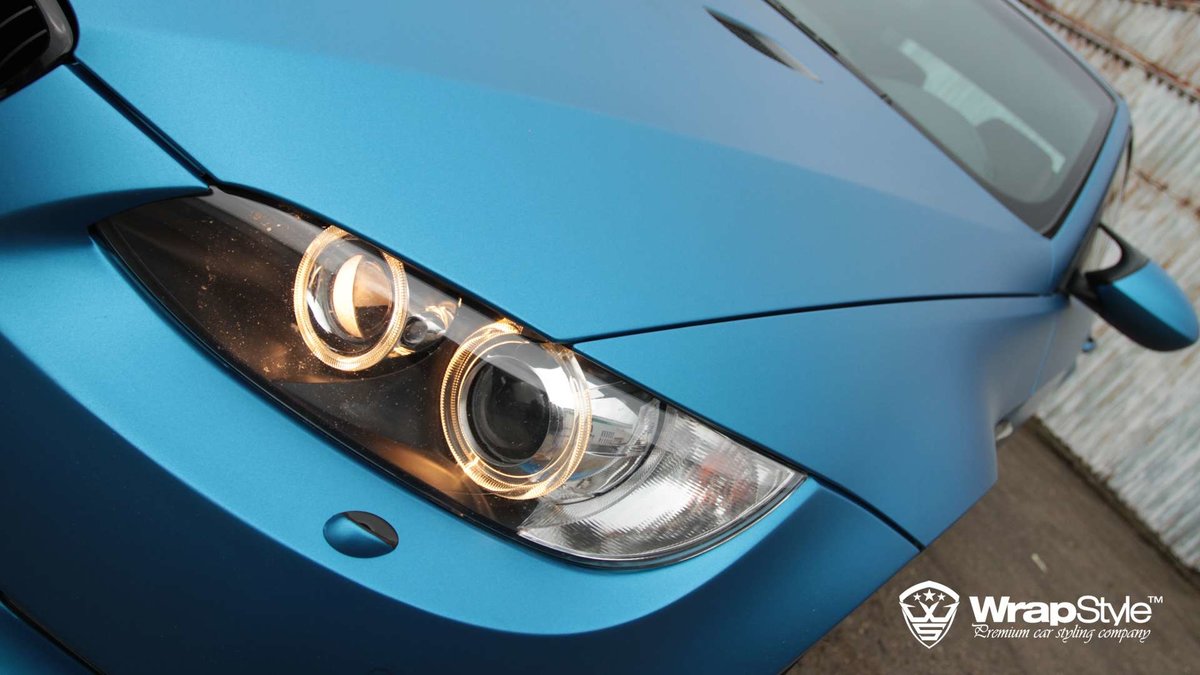BMW M3 - Electric Blue Matt wrap - img 4