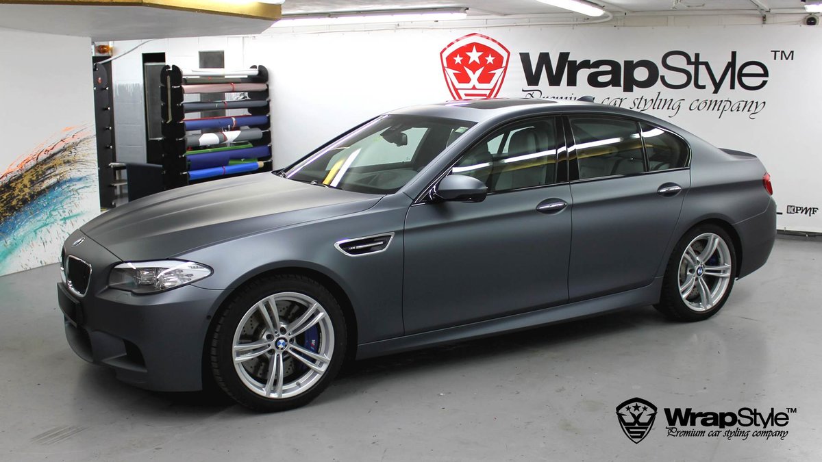 BMW M5 - Gun Powder Matt wrap - img 3