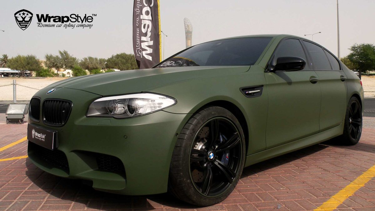 BMW M5 - Millitary Matt wrap - img 2