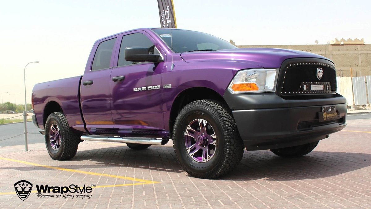 Dodge Ram - Midnight Purple Gloss wrap - img 3