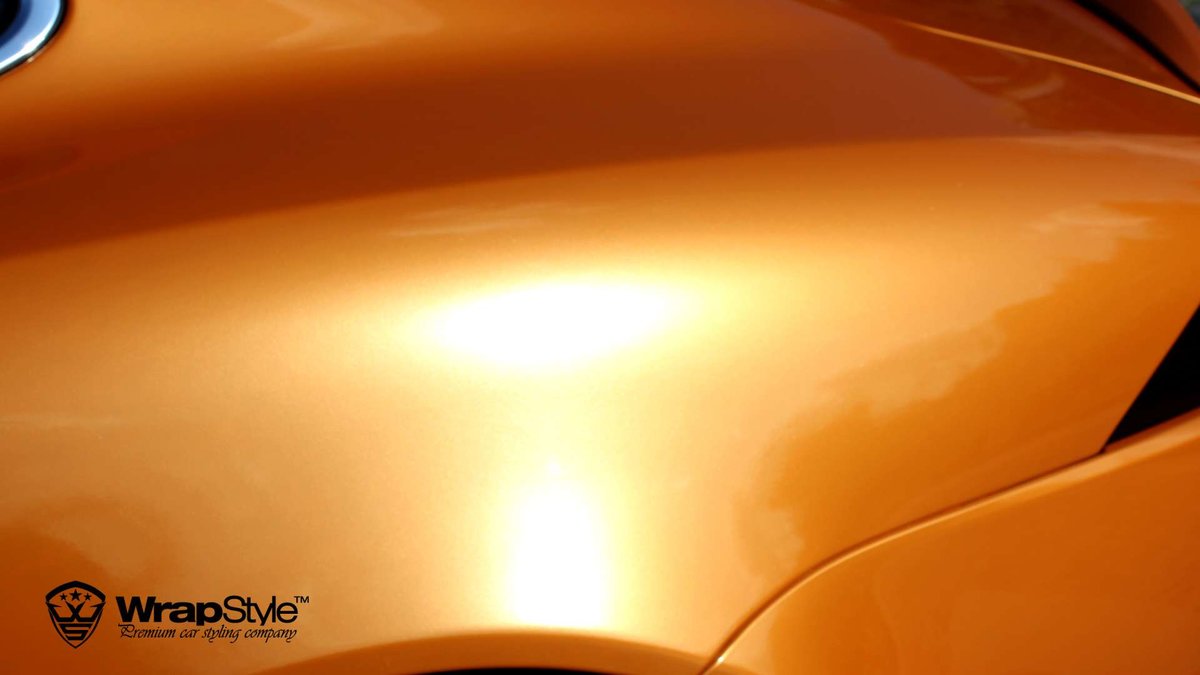 Jaguar F Type - Orange Metallic wrap - img 3