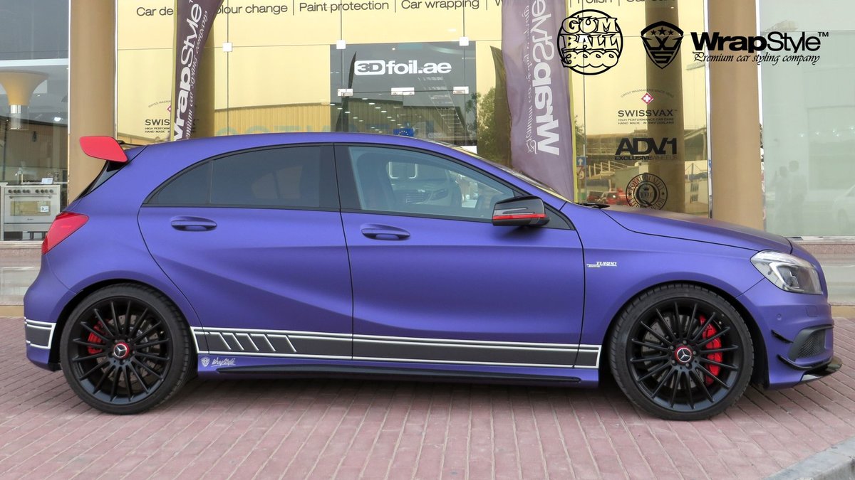 Mercedes A - Purple Matt wrap - img 3