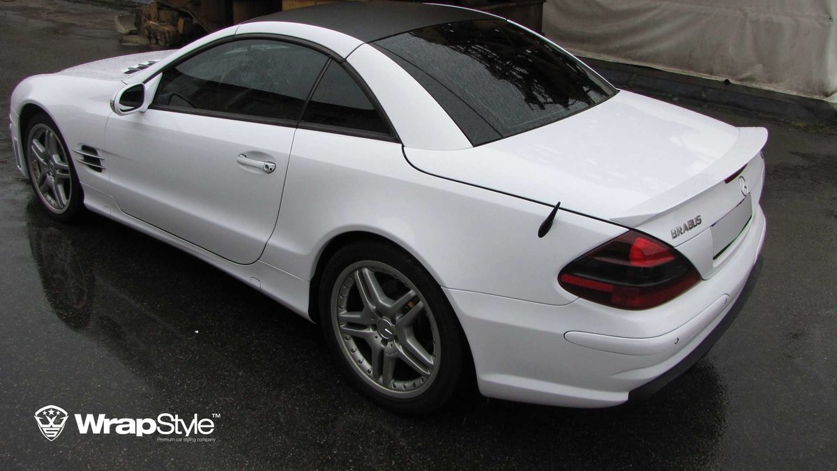 Mercedes SL - White Gloss wrap - img 3