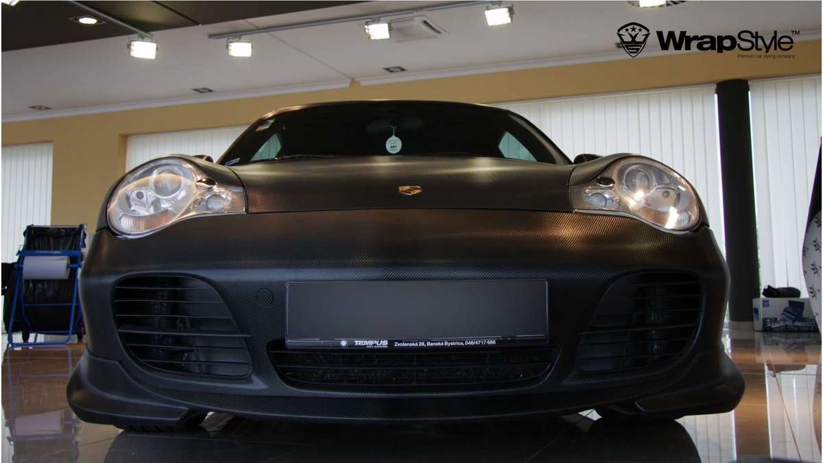 Porsche 911- Black Carbon wrap - img 3
