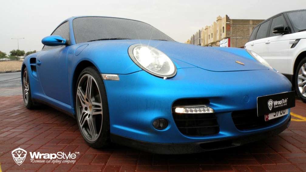 Porsche Carrera - Blue Aluminium wrap - img 3