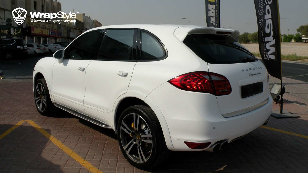 Porsche Cayenne - White Matt wrap - img 4