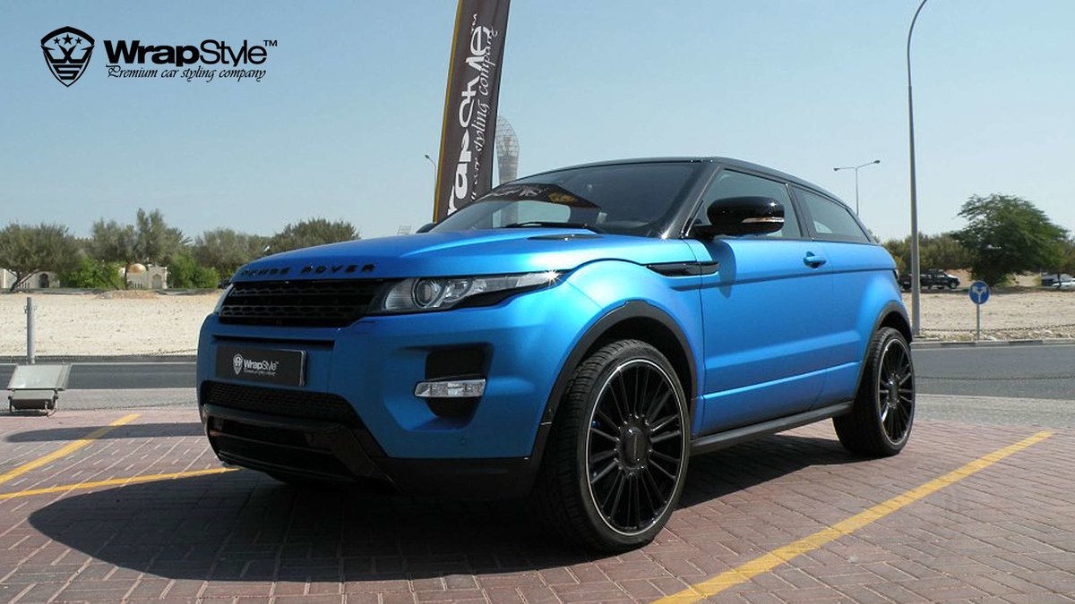 Range Rover Evoque - Blue Aluminium Matt wrap - img 3