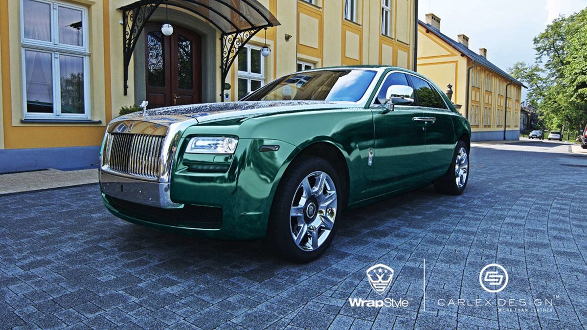 Rolls-Royce Phantom - Green Chrome wrap - img 3