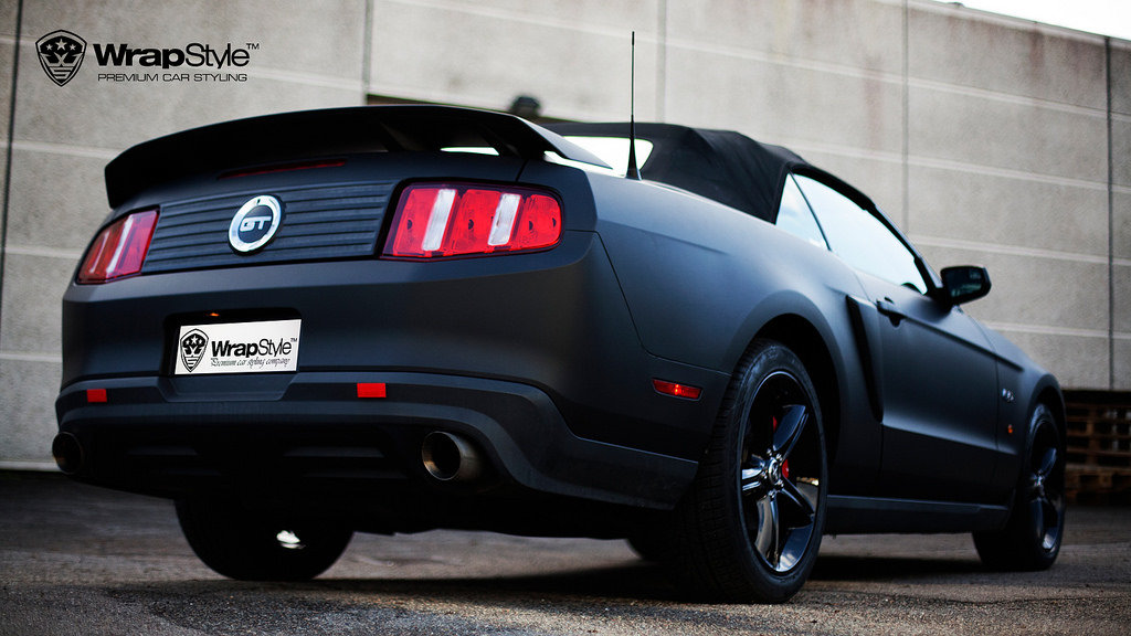 Ford Mustang - Black Matt wrap - img 1