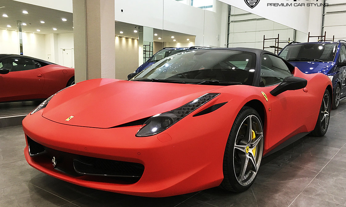 Ferrari Italia Red Matt wrap | WrapStyle