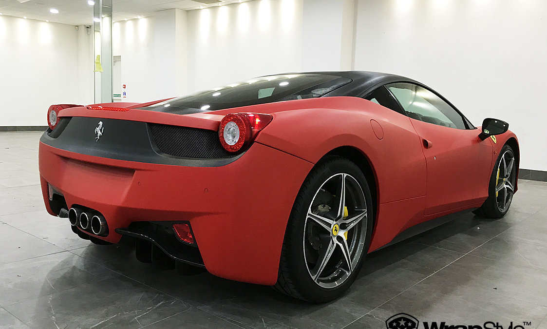 Ferrari 458 Italia - Red Matt wrap - img 2