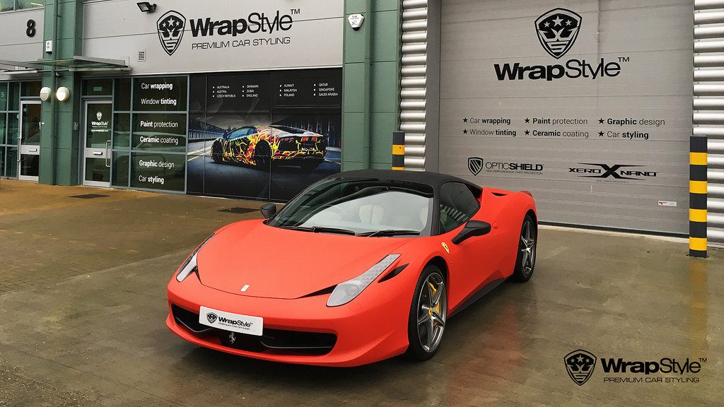 Ferrari 458 Italia - Red Matt wrap - img 1