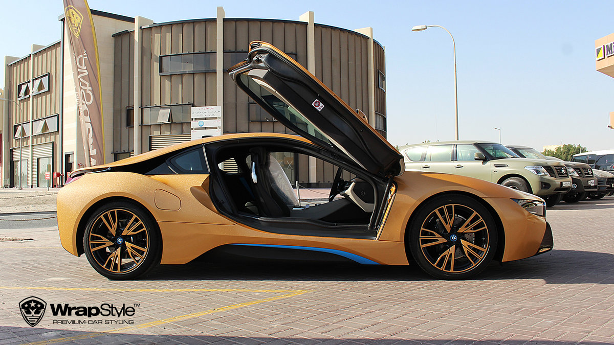 BMW i8 - Avery Diamond Amber wrap - img 3