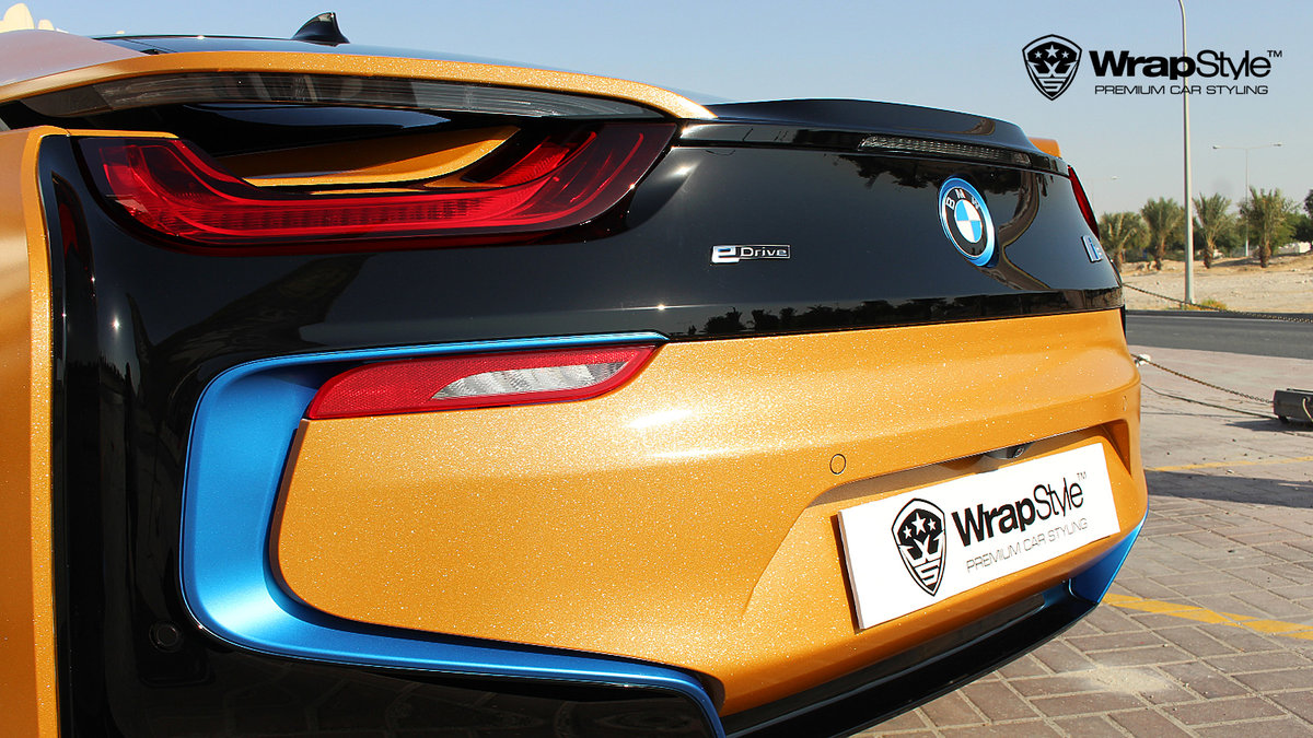 BMW i8 - Avery Diamond Amber wrap - img 1