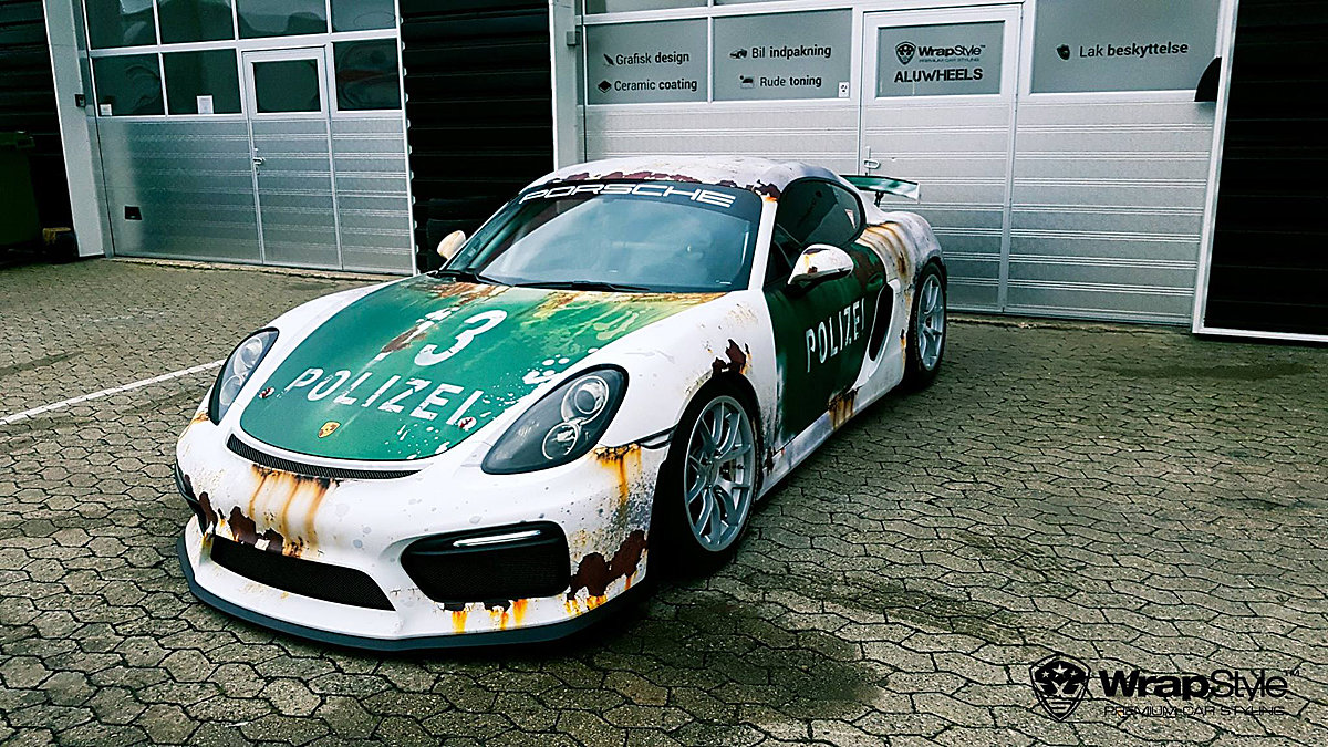 Porsche Cayman GT4 - Police Rusty design - img 2
