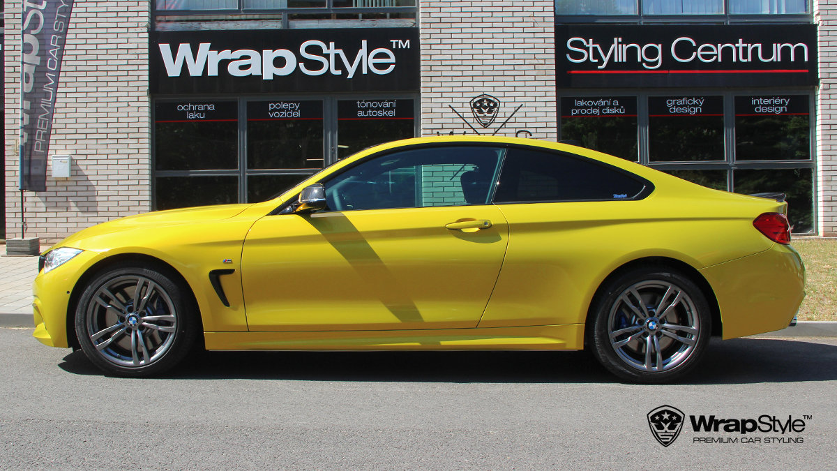 BMW M3 - 3M Yellow Metallic wrap - img 2