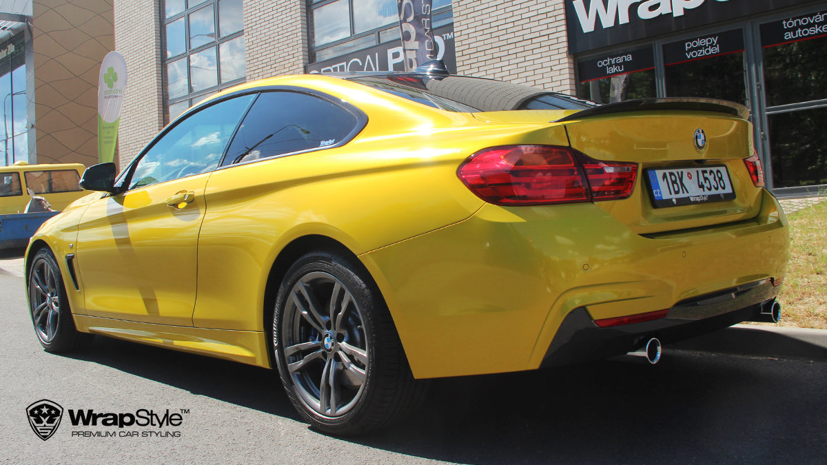 BMW M3 - 3M Yellow Metallic wrap - img 1