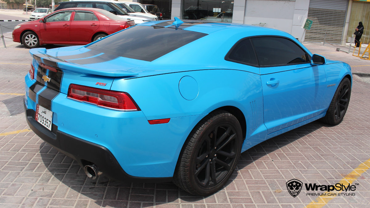 Chevrolet Camaro - Avery Bahama Blue Pearl wrap - img 2