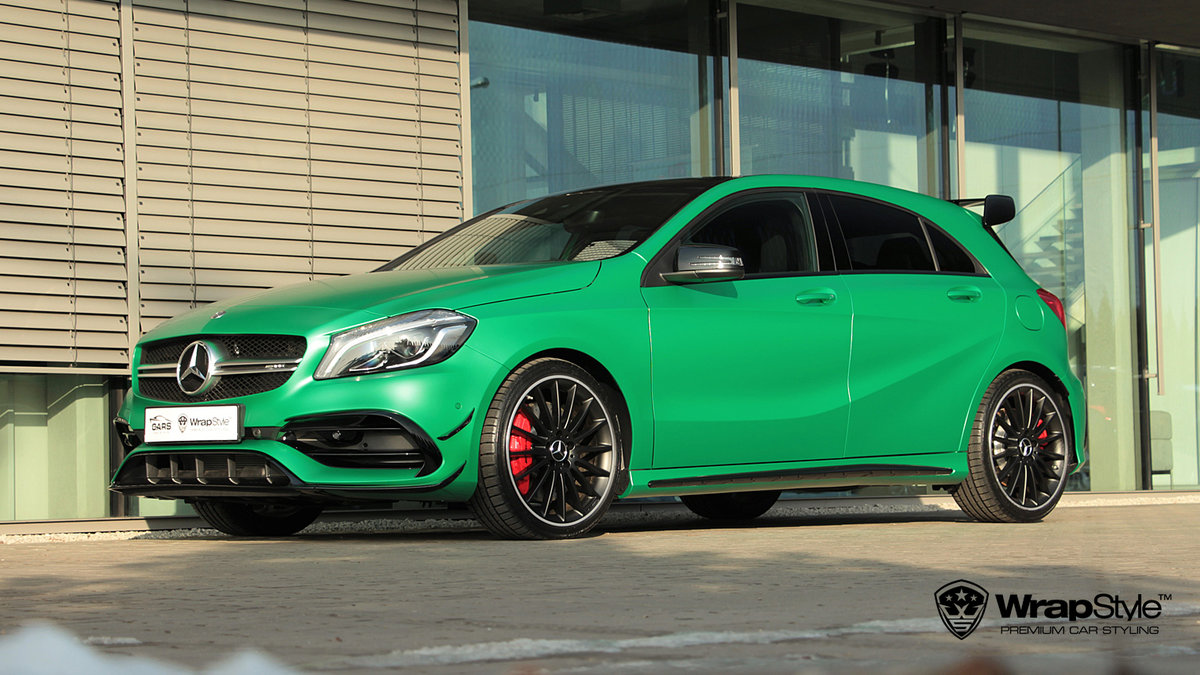 Mercdes Benz 45 AMG - Green Matt wrap - img 3