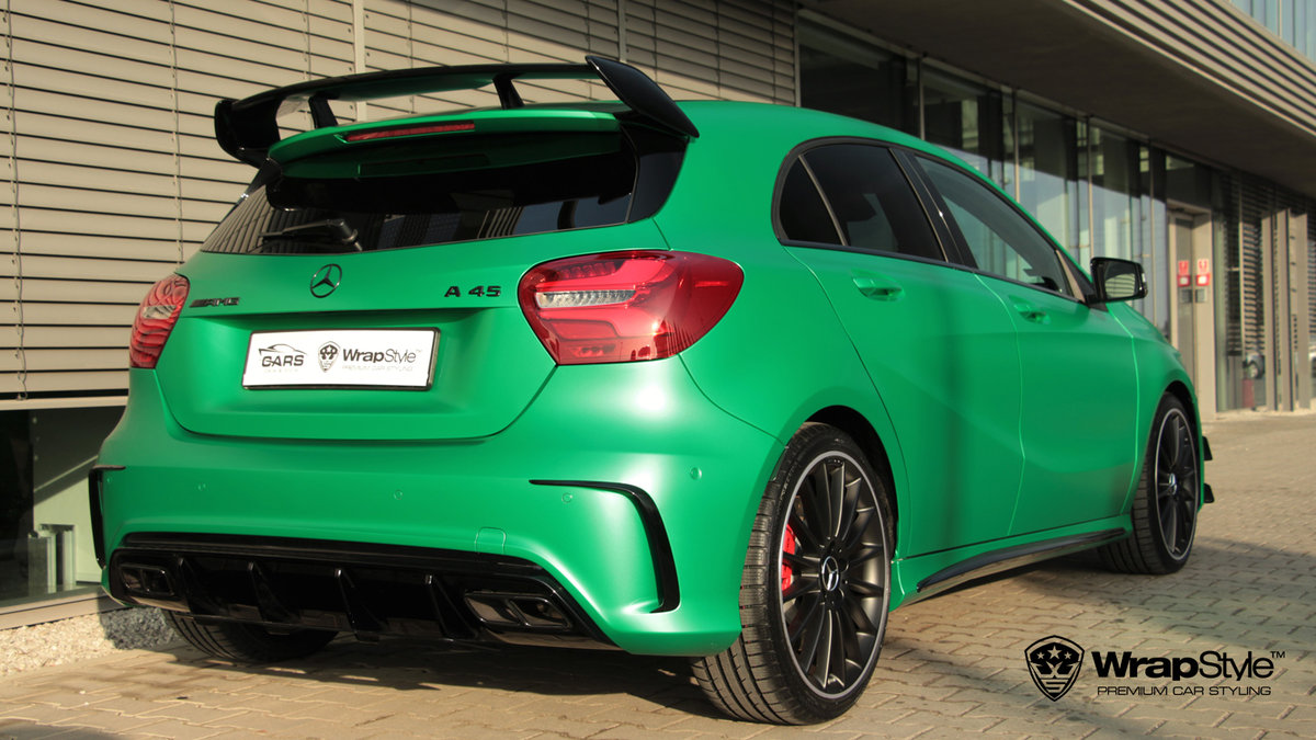 Mercdes Benz 45 AMG - Green Matt wrap - img 2