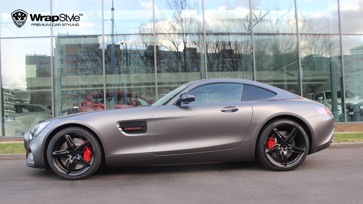 Mercedes Benz GT AMG - Silky Charcoal Grey wrap - img 1