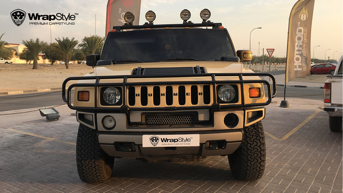 Hummer H2 - Limestone Beige Gloss wrap - img 2