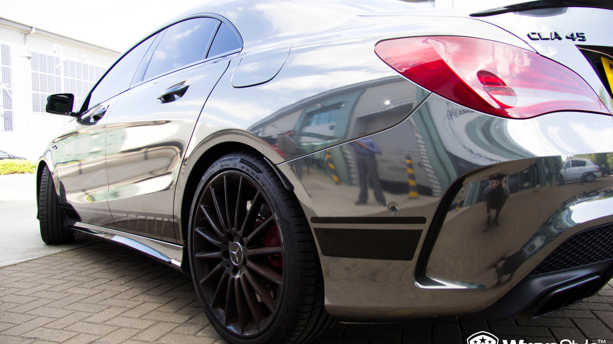 Mercedes Benz CLA45 AMG - Black Chrome wrap - img 2