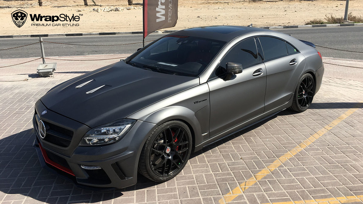 Mercedes Benz CLS - Dark Grey Matt wrap - img 1