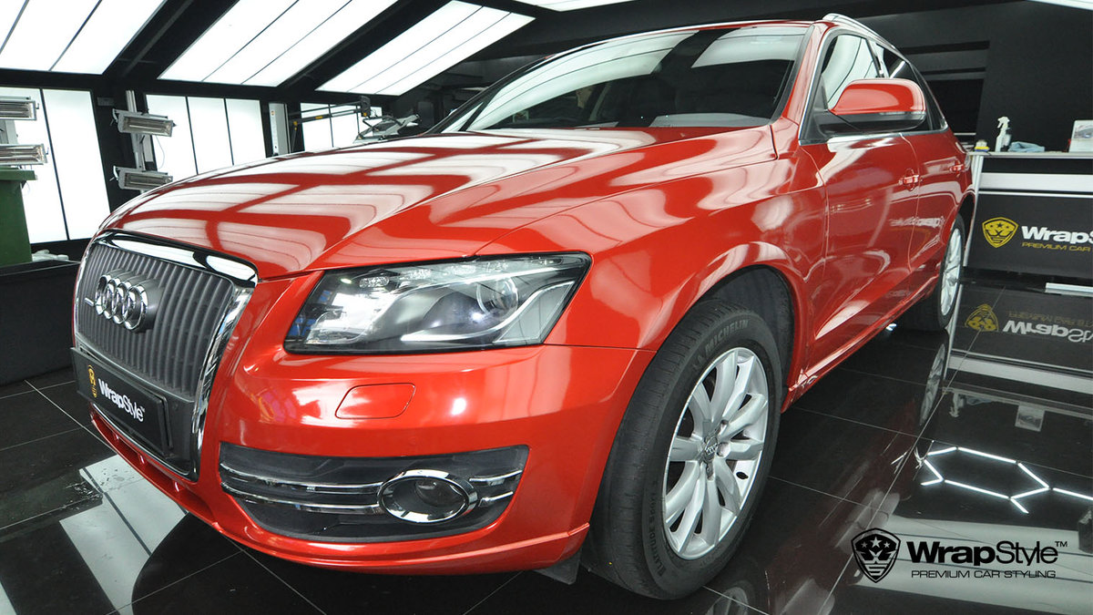 Audi Q5 - Dragon Fire Red Gloss wrap - img 1
