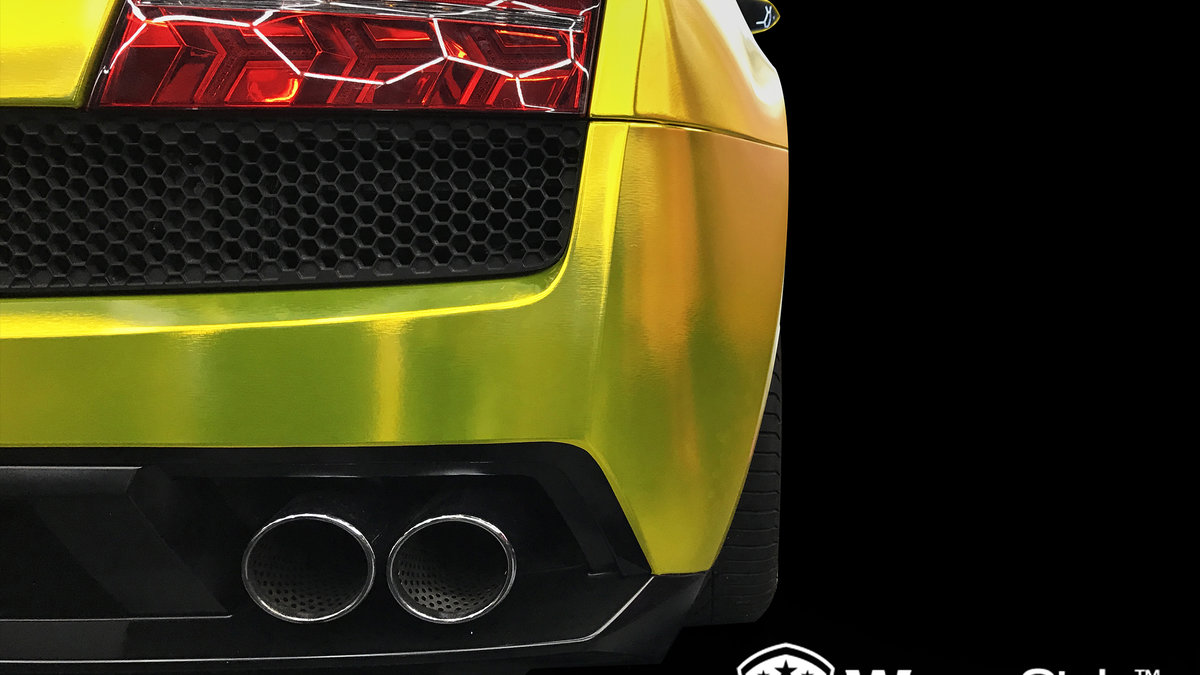 Lamborghini Gallardo - Brush Gold Chrome wrap - img 2