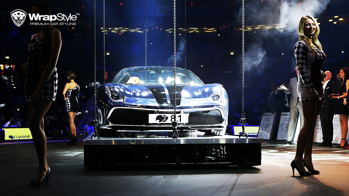 Ferrari 488 Spyder - Silver Chrome wrap - img 1