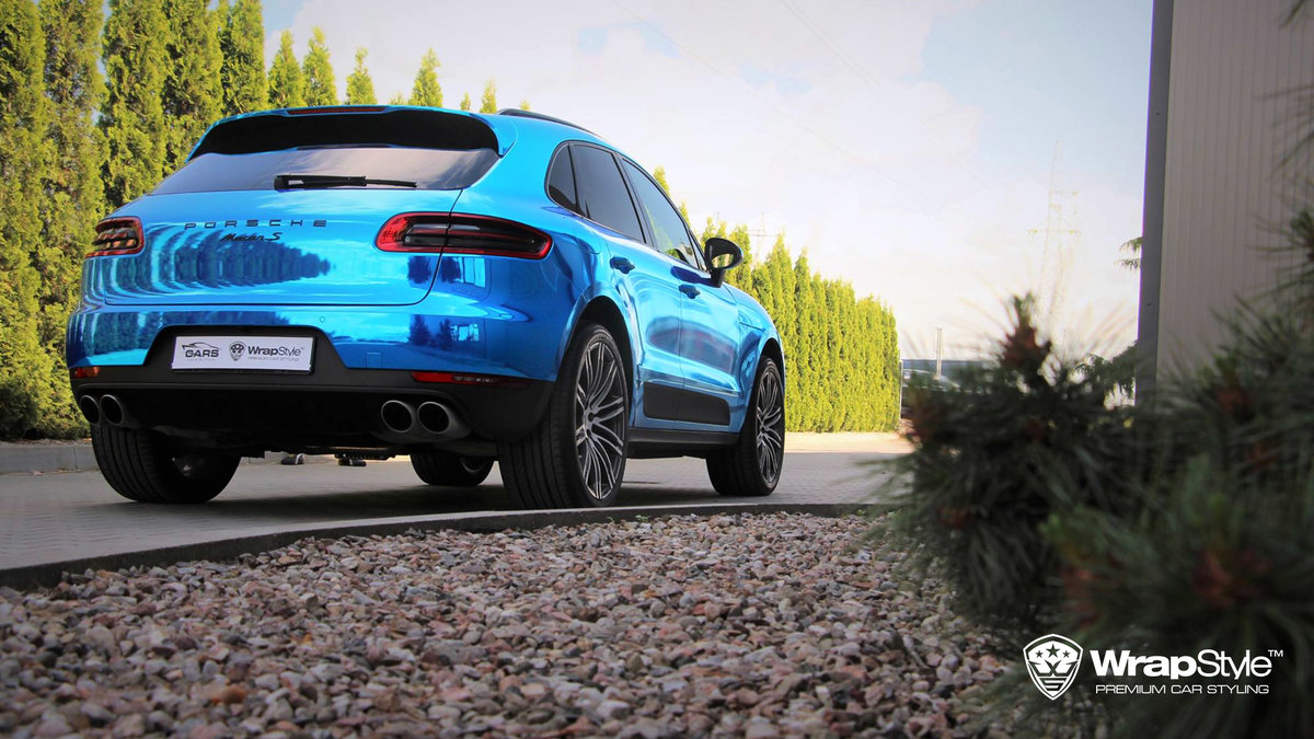 Porsche Cayenne - Blue Chrome wrap - img 2