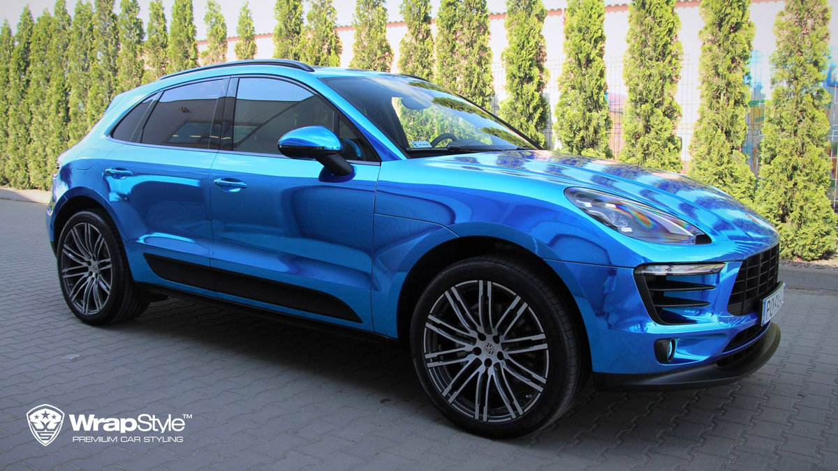 Porsche Cayenne - Blue Chrome wrap - img 1