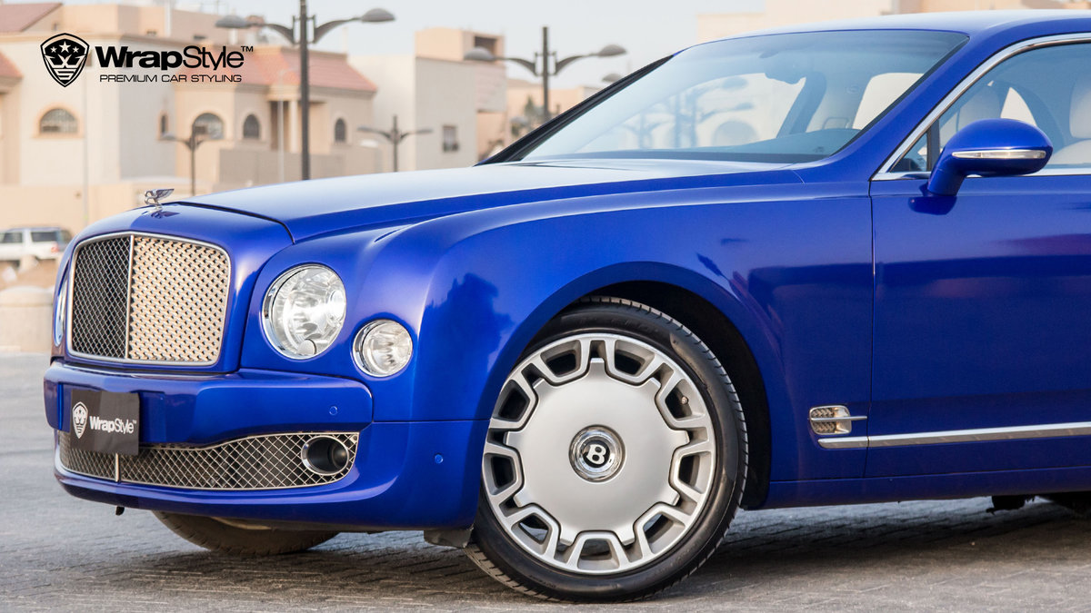 Bentley Mulsanne - Blue Metallic wrap - img 3
