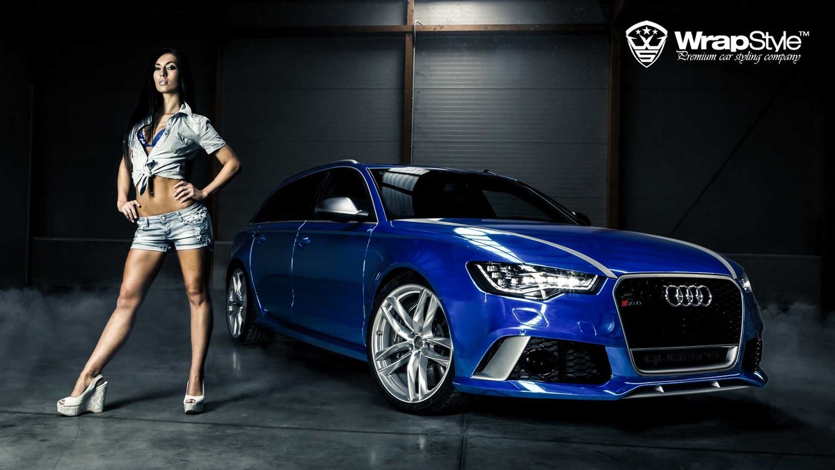Audi RS6 - Blue Chrome wrap - img 6