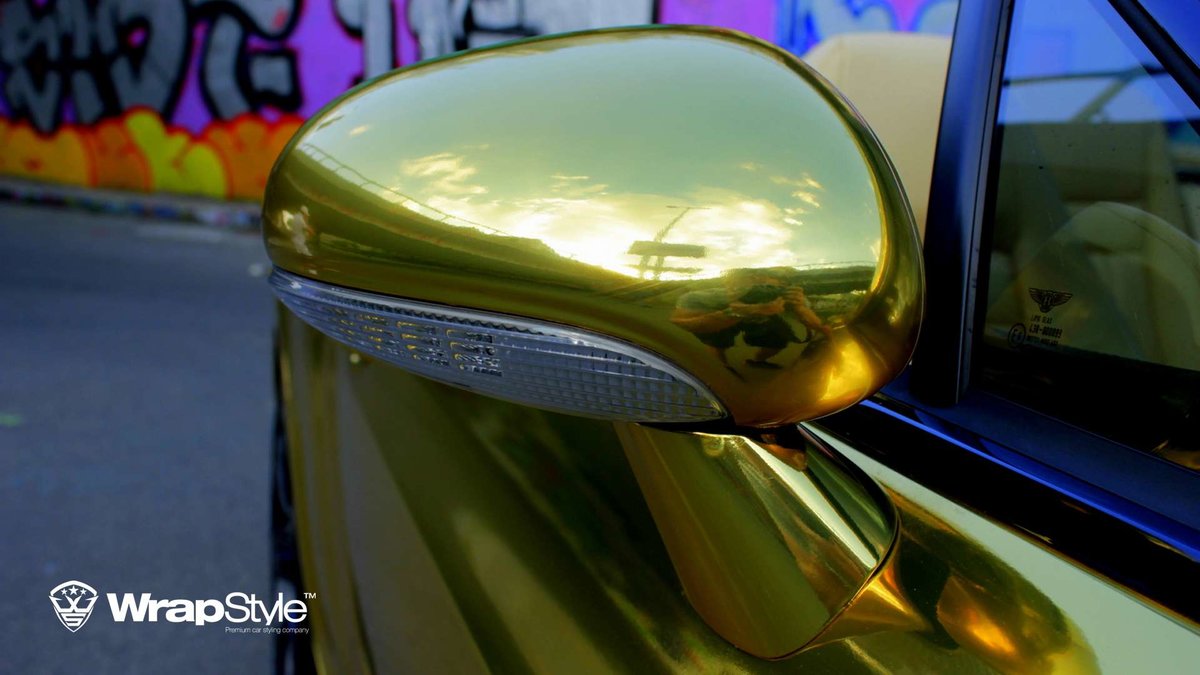 Bentley Continental - Gold Chrome wrap - img 2
