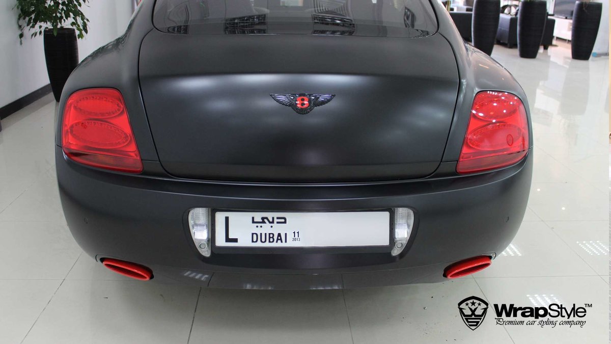 Bentley GT - Black Satin wrap - img 2