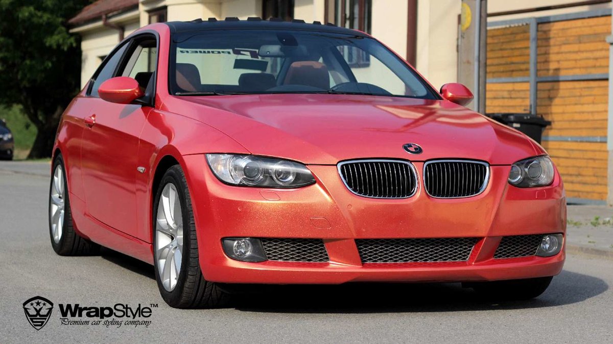 BMW 3 Coupe - Phoenix Red Pearl wrap - img 2