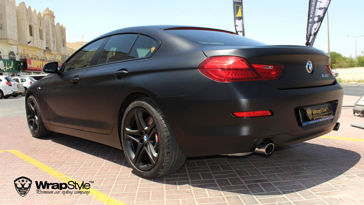 BMW 640 - Black Satin wrap - img 2