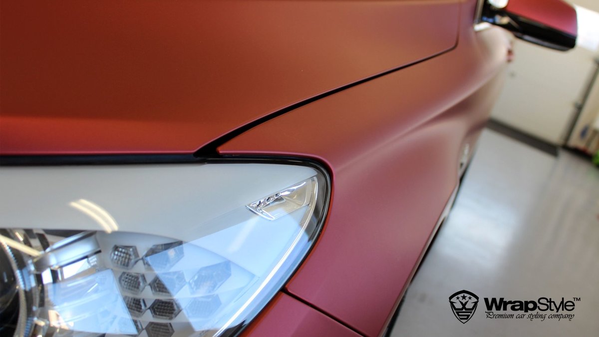 BMW GT - Red Aluminium Satin wrap - img 1