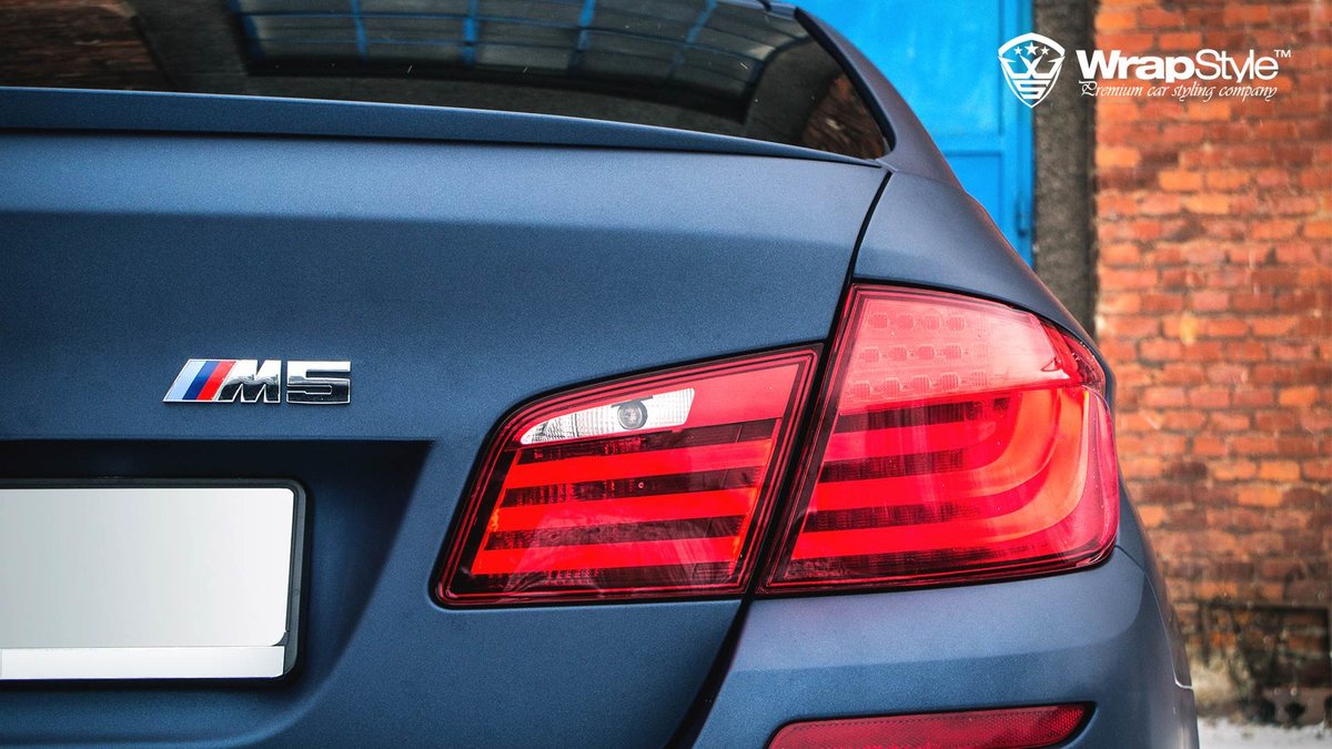BMW M5 - Mariana Blue Matt wrap - img 4