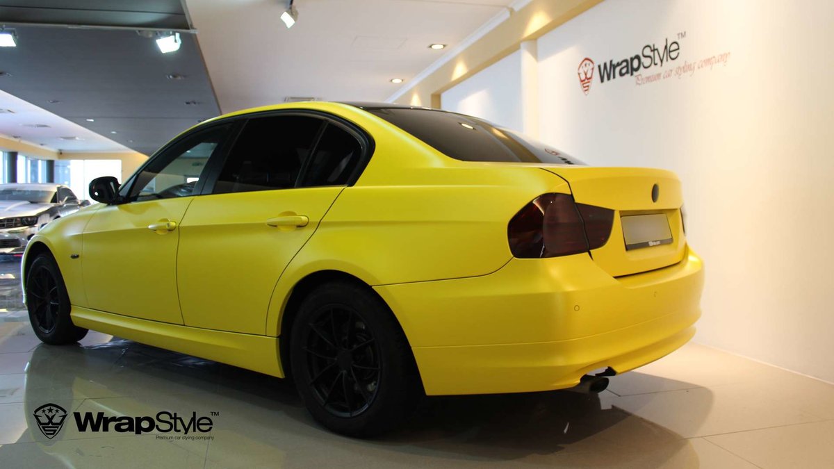 BMW M4 - Yellow Matt wrap - img 2