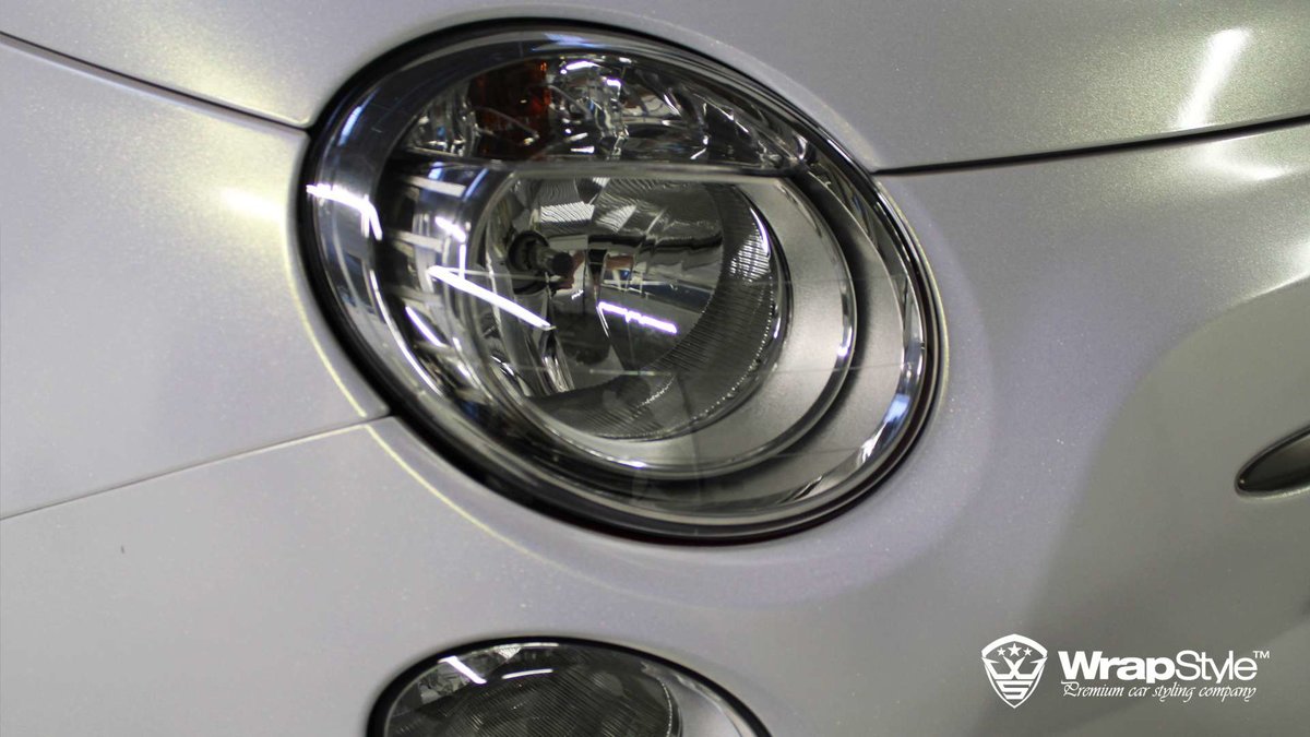 Fiat 500 - White Satin wrap - img 2